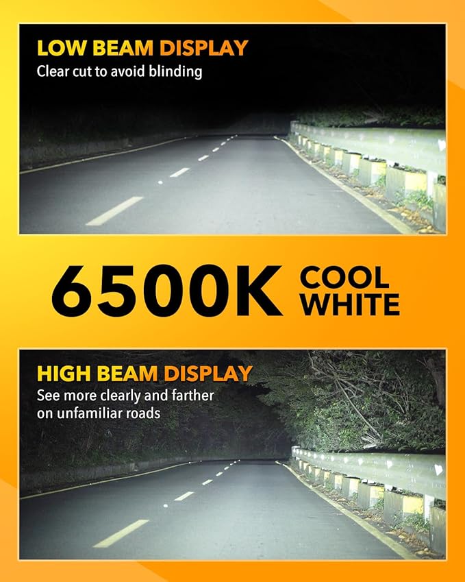 OXILAM 2025 Q26 H7 Bulbs Real 1:1 Design, 36000LM Brighter H7 Fog Light Bulbs - Image 3