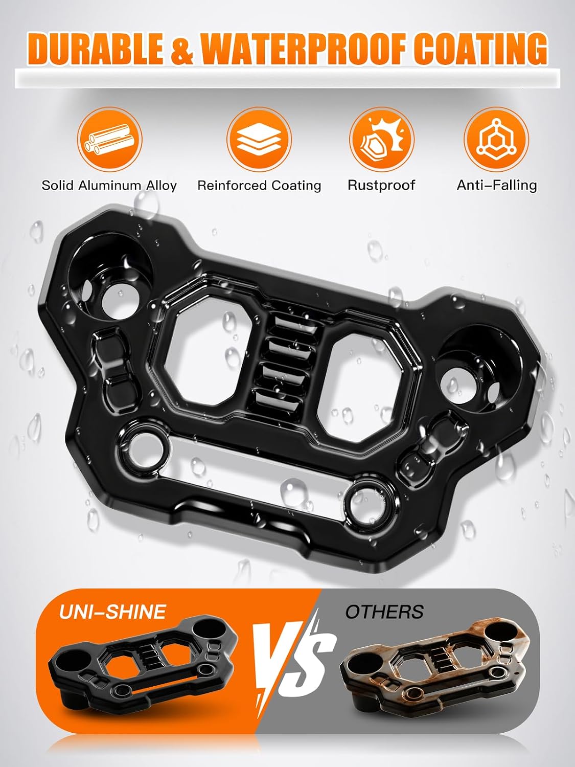 UNI-SHINE 2-Pack Hood Mounting Brackets for Light Bar Fit for Jeep Wrangler JL JLU Gladiator JT 2018–2026 Aluminum A-Pillar Auxiliary Cowl Mounts for LED Pod & Ditch Lights