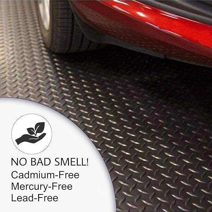 SEAL 4 x 20 Ft Premium Garage Floor Mat, Solid 2.8mm Thickened Black Commercial - Image 5