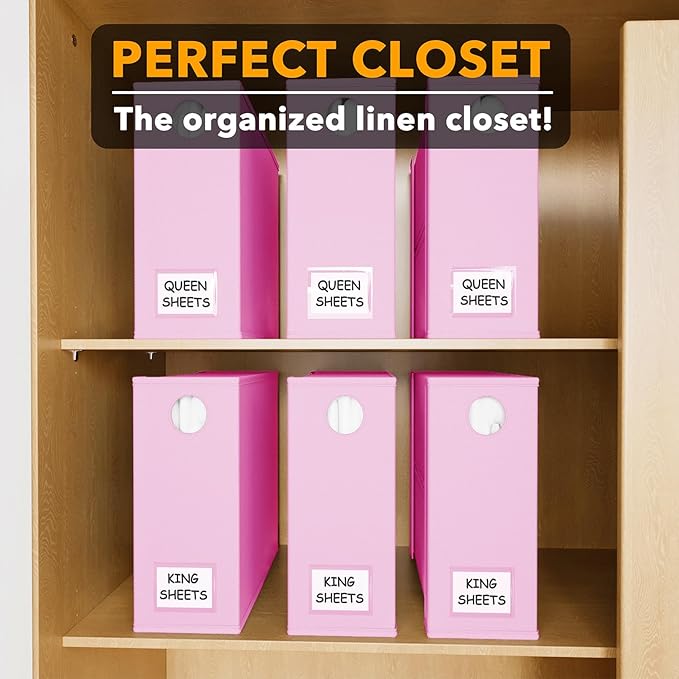 SpaceAid 6 Pack Bed Sheet Organizers and Storage, Foldable Sheet Organizer - Image 5