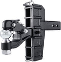 2-5/16"Ball Pintle Attachment Bundle with Adjustable Channel Mount Hitch, 6-7/16" Drop 6-5/8"Rise 20,000 LBS 2.0" Receiver