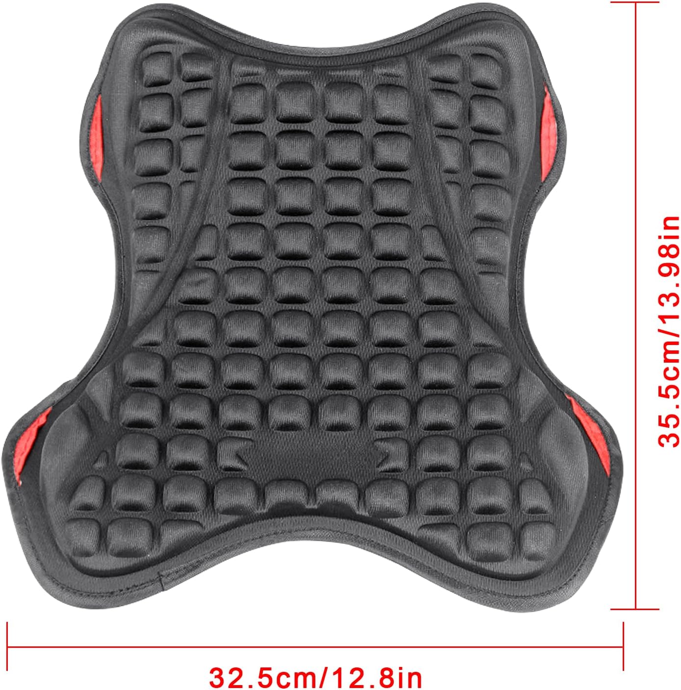 SaferCCTV Motorcycle Seat Cushion,3D Motorcycle Seat Pad,Butt Protector Pads,Comfortable Motorcycle Seat Cover,Motorcycle Seat Cover ATV Padded Seat Protector,Size L