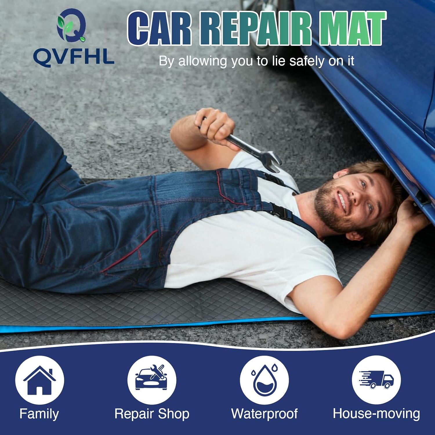 Rolling Creeper Mat Car Repair | Foldable, Storage Bag