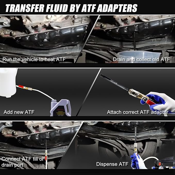 JIFETOR Transmission Fluid Pump Pneumatic Extractor and Dispenser Tool Kit - Image 8