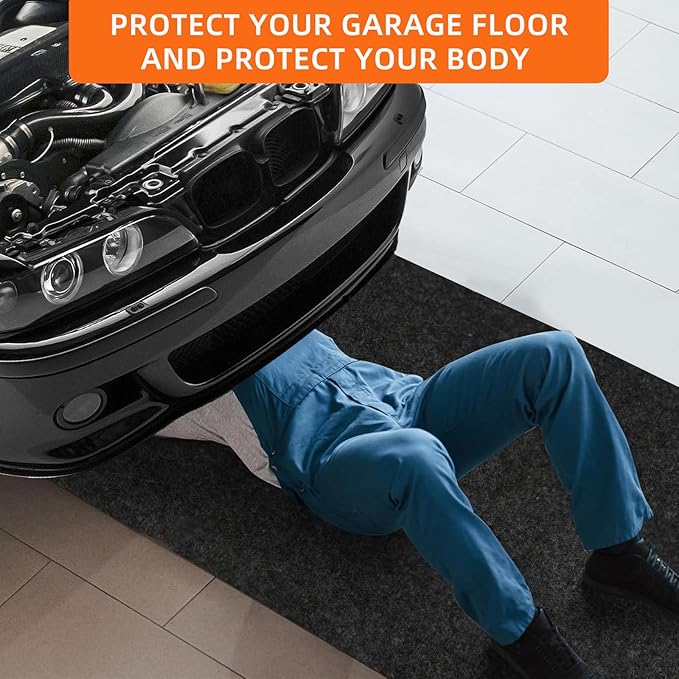 Garage mats for Floor Upgraded, 17 x 7.4 Ft, Garage Floor mats for Under car - Image 7