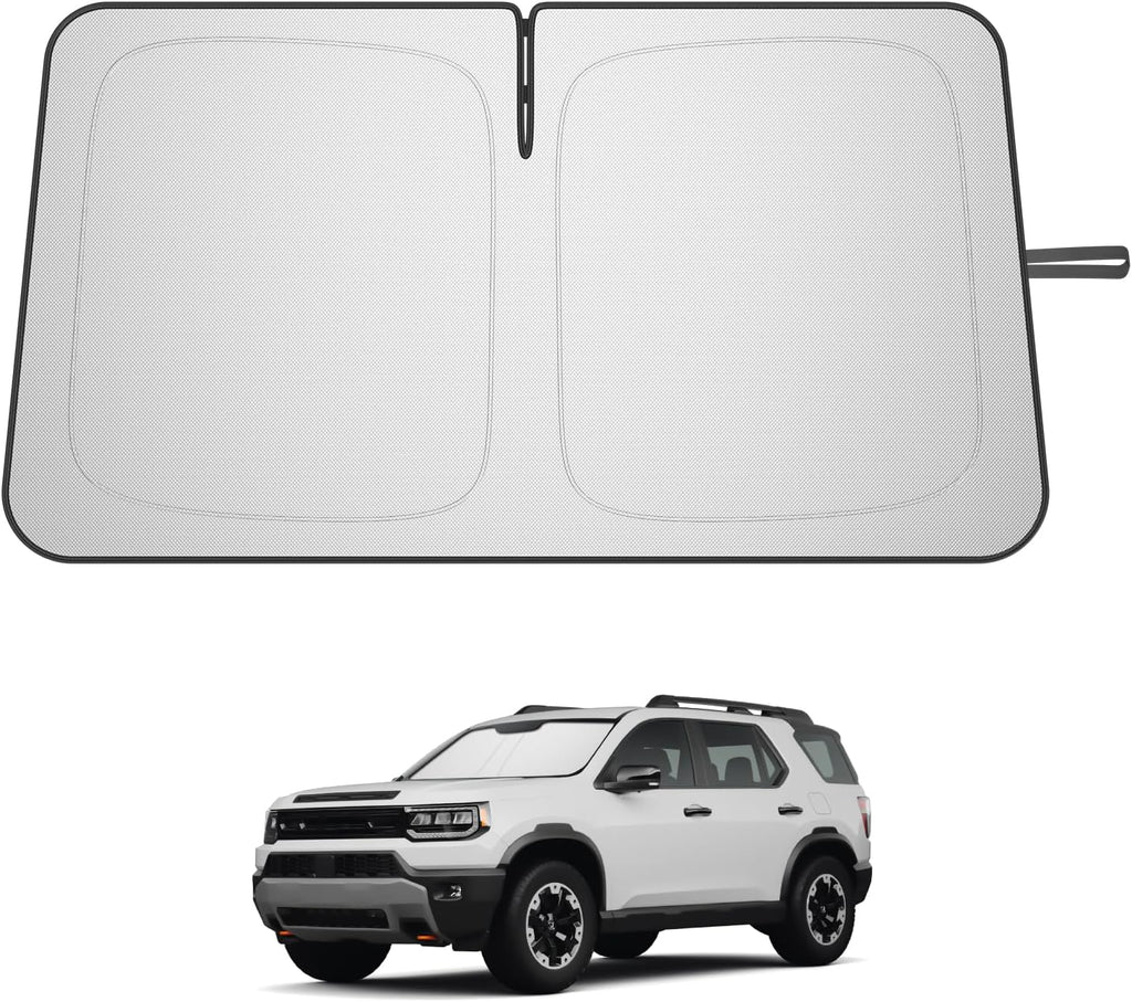 SHAOHAO for 2026 Honda Passport Car Windshield Sun Shade, for 2026 Honda Passport Accessories Foldable Front Window Sunshade Heat Reflective Interior Cool UV Ray Blocking Sun Protection