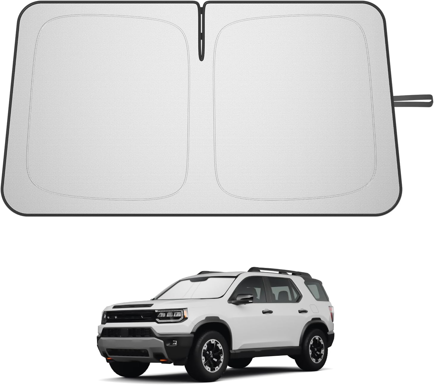SHAOHAO for 2026 Honda Passport Car Windshield Sun Shade, for 2026 Honda Passport Accessories Foldable Front Window Sunshade Heat Reflective Interior Cool UV Ray Blocking Sun Protection
