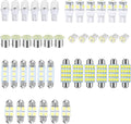 Car Interior Combo LED Map Dome Door Trunk License Plate Light Bulbs White 42PCS
