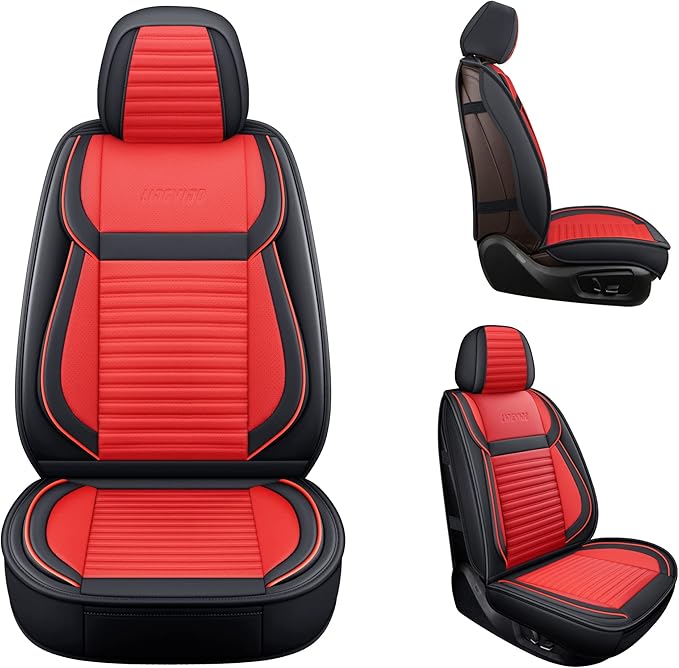LINGVIDO Car Seat Covers, Breathable and Waterproof Faux Leather Automotive - Image 3