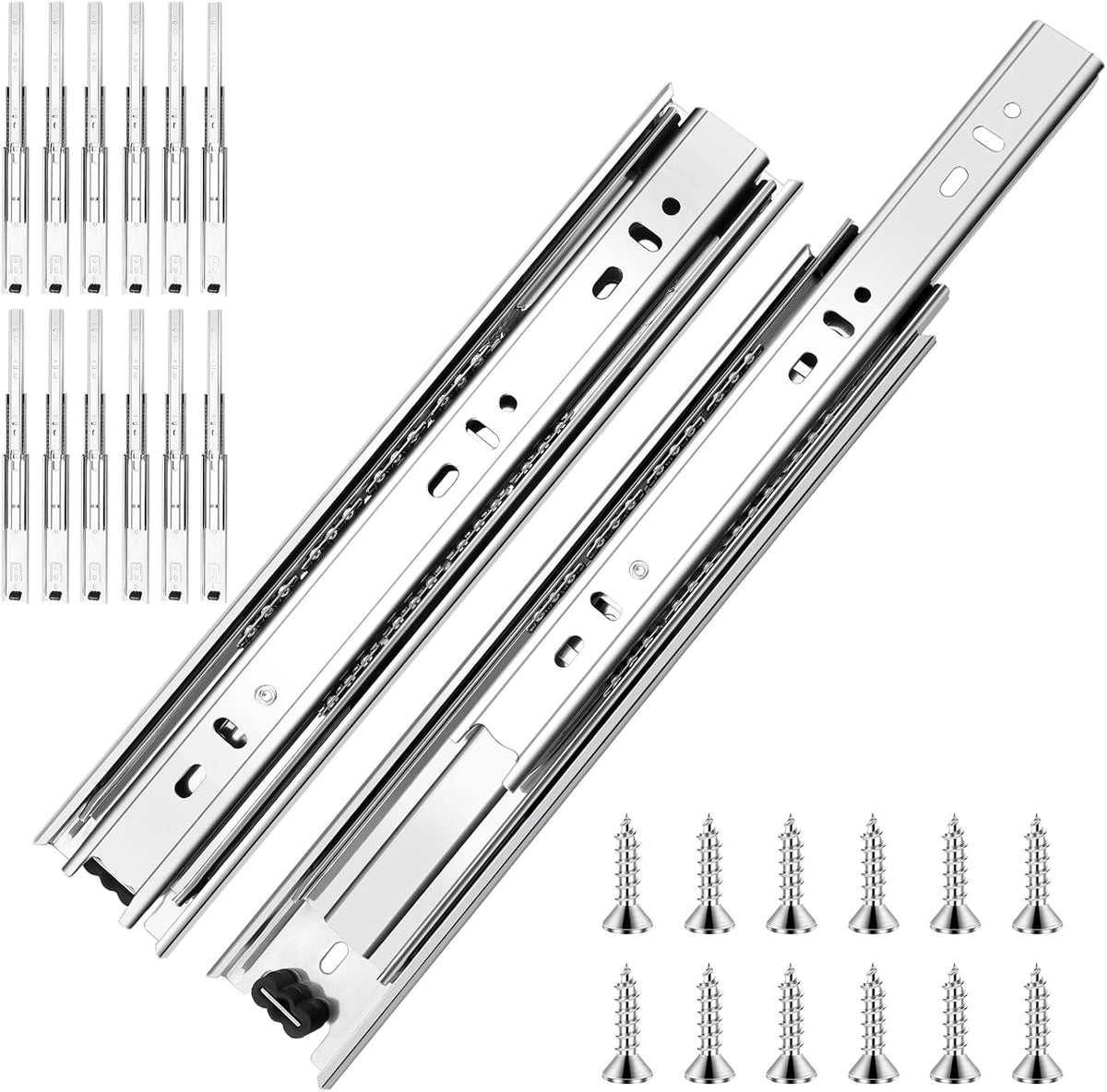 22 inch ball bearing drawer slides 6 pairs, main product view