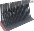 6 Pack L12 x H 8" Black Heavy Duty Shelf Brackets by MHMYDZ