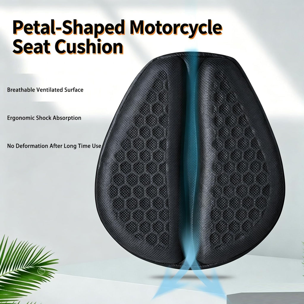 Motorcycle Seat Cushion for Husqvarna Norden 901 Expedition 2023-2024 | TPE honeycomb elastic shock absorbing pad, breathable stay cool ergonomic pressure relief mat for all season long riders