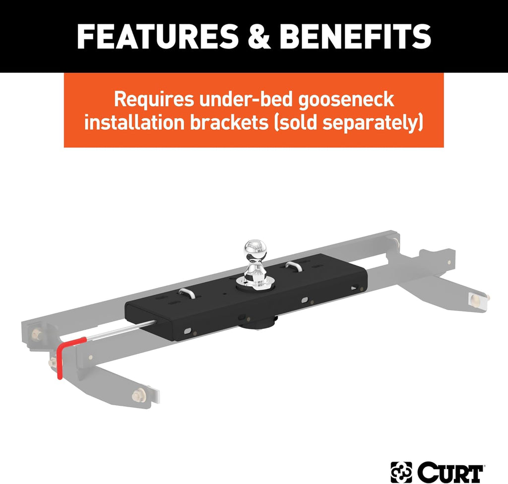 Curt Manufacturing 60607 DoubleLock Gooseneck Hitch