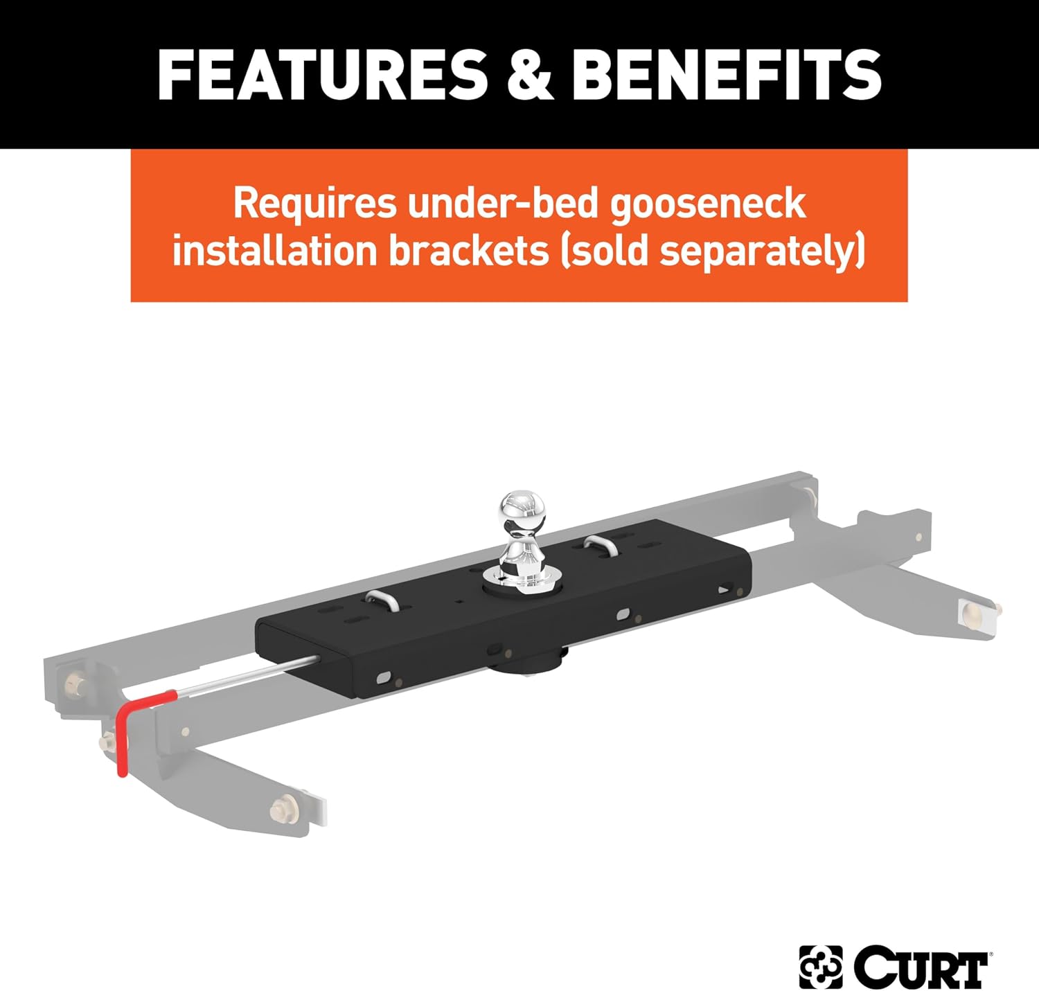Curt Manufacturing 60607 DoubleLock Gooseneck Hitch
