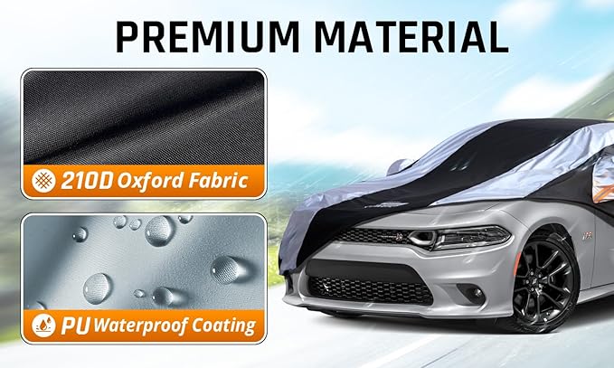 Dodge Charger Car Cover Waterproof All Weather - Image 3
