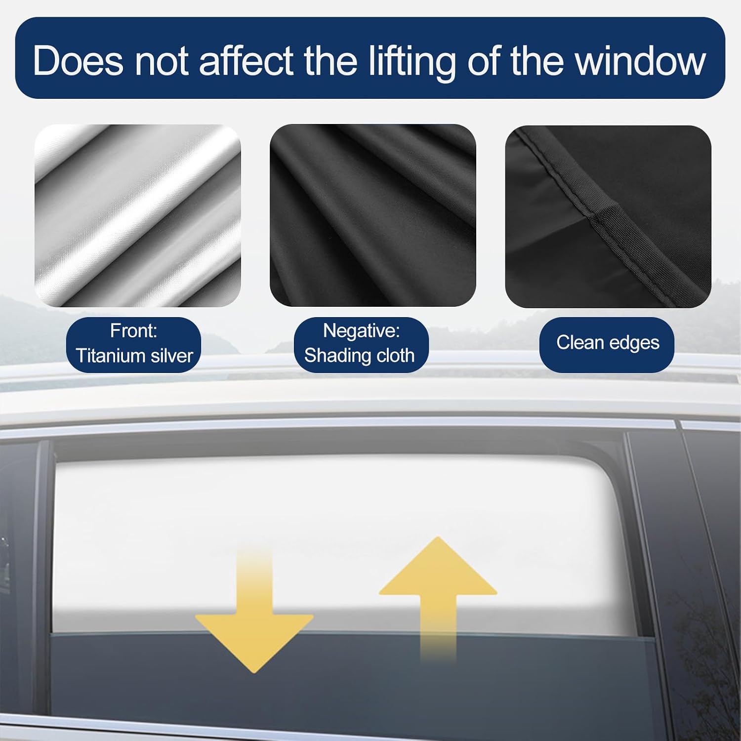 Car Window Shades, 4 Pcs Car Window Privacy Covers, Magnetic Side Windows Sun Shade Keeps Cooler for Breastfeeding, Taking a nap, Changing Clothes, Camping and Daily Use