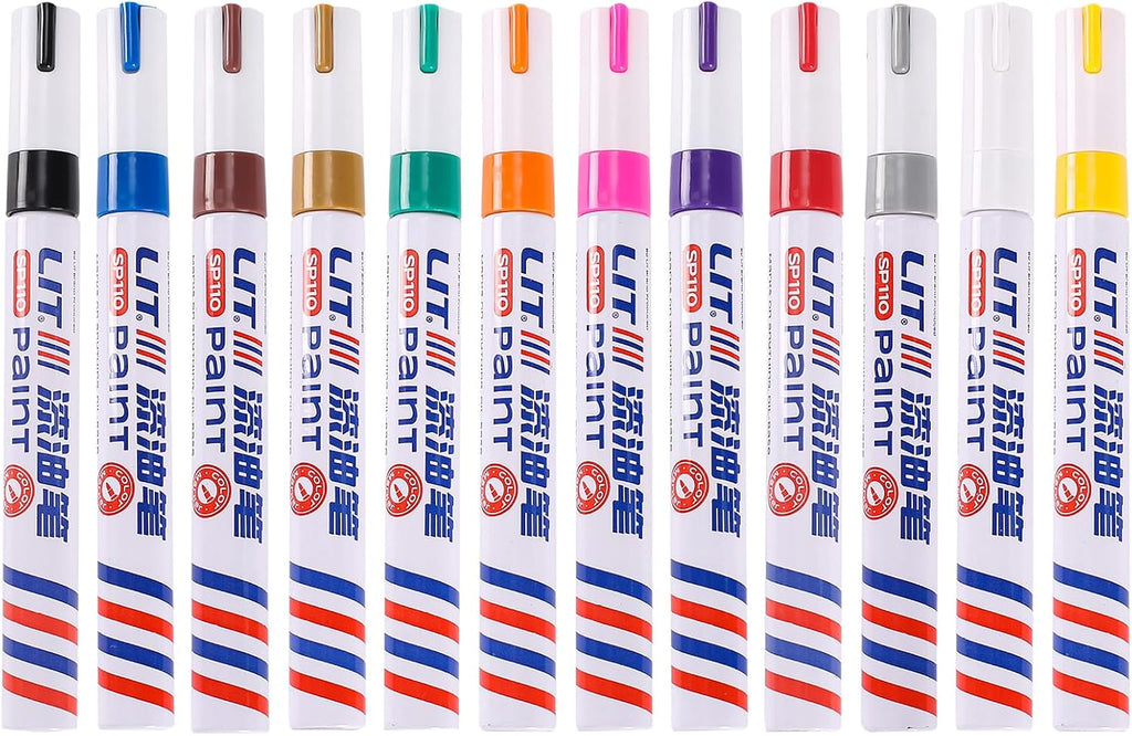 Portable Automotive Touch Paint Pen For Tires Permanent Oil Based Wheel Scratch Repair Pen Car Enthusiasts Repair Marker