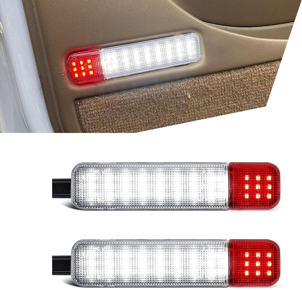 Pack-2 Car Interior Door LED Light, Super Bright Vehicle Door Panel Courtesy Light, Compatible with Chevrolet, Taher, Silverado, Saaban, GMC, Cadillac, Hummer (White Light)
