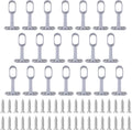 increway closet rod support, 20pcs hollow zinc alloy, main product view