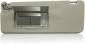 Sun Visor Fit for Nissan Titan 2004-2024 for QX56 Armada 2004-2014 Replace 96401-EZ10 with Vanity Light/with Makeup Mirror (Gray(Left Driver Side))