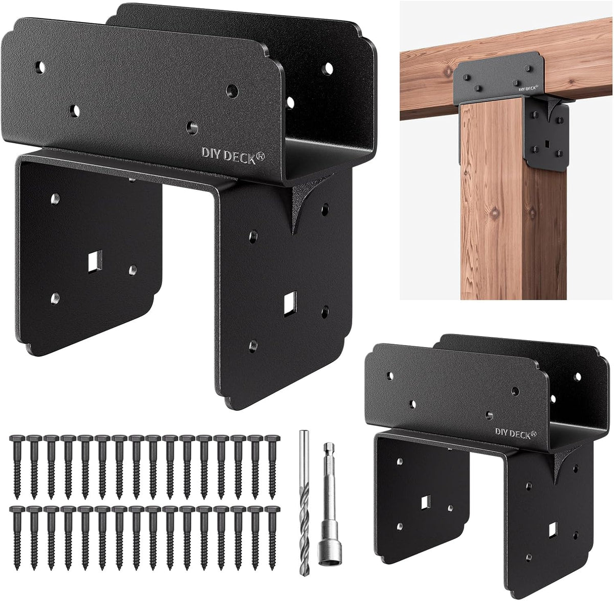 stainless steel bracket for wood 6x6(actual 5.5"x5.5") post, main product view