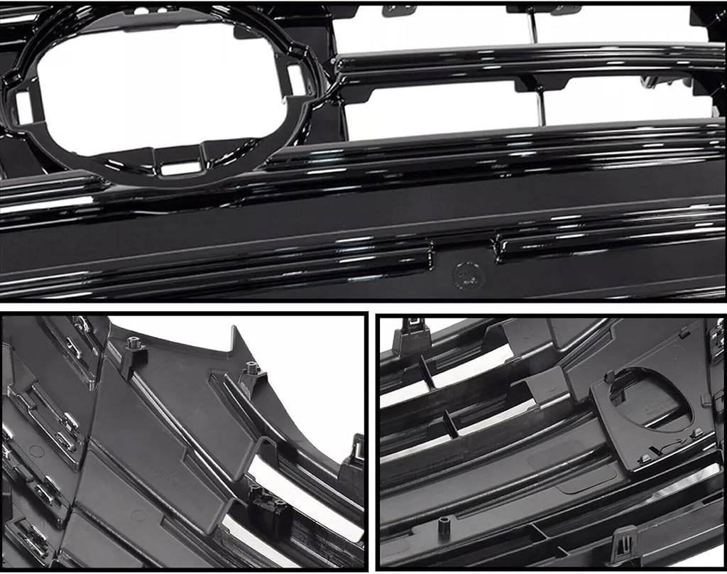 62070-6EM0A Front Grille Grill Assembly Chrome+Black Fit For Nissan Versa 2023 2024 2025