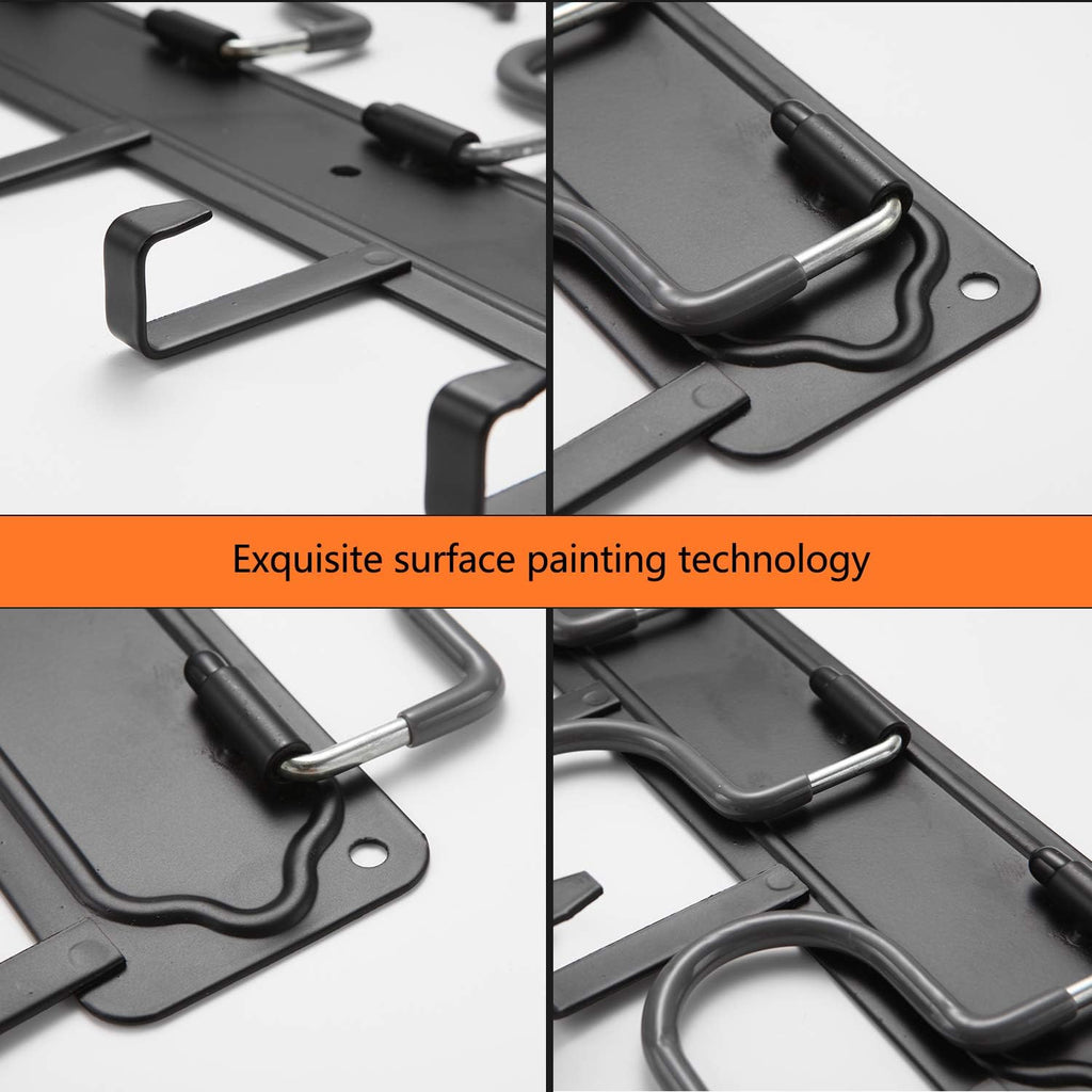 yuetong garden tool organizer wall mount, 4 pack showing dimensions