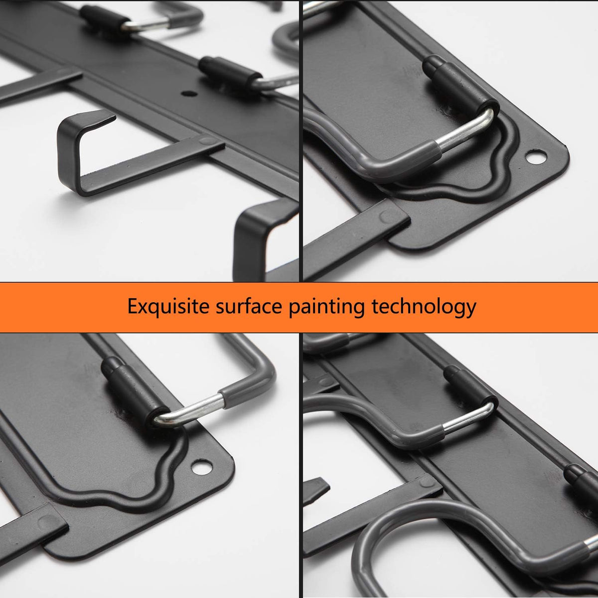 yuetong garden tool organizer wall mount, 4 pack showing dimensions