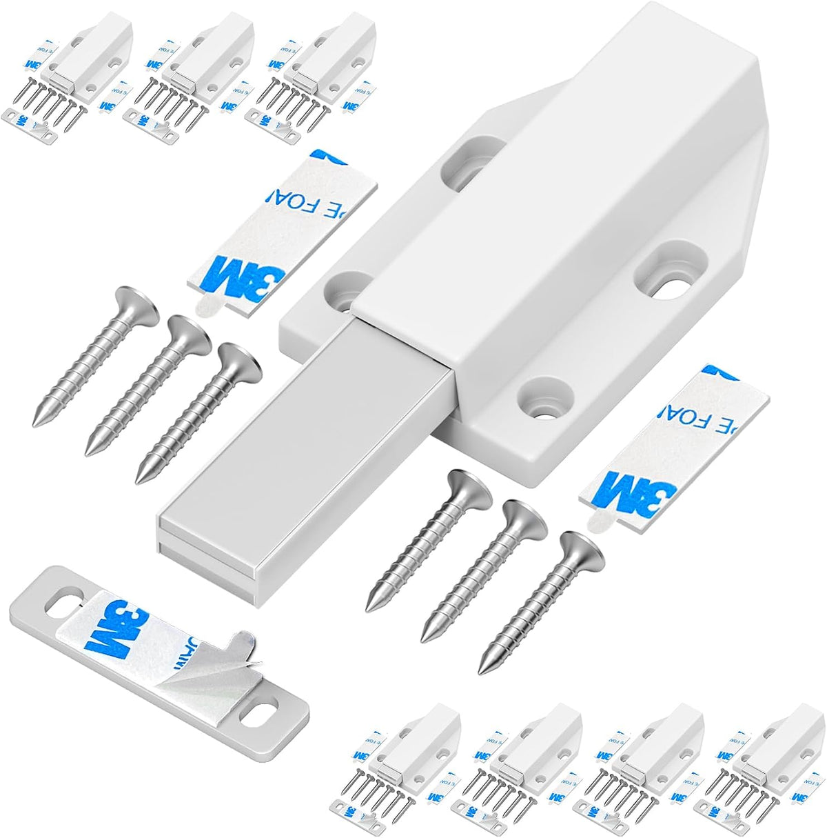magnetic push latch without nail installation tonitrui heavy, main product view