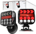 Wireless Trailer Lights Magnetic, Anti-Loss Large Portable Rechargeable Cordless Trailer Lights Kits with Reflectors for Tow Truck, Boat, RV, Turn Signal Brake Running Stop, IP67 Waterproof