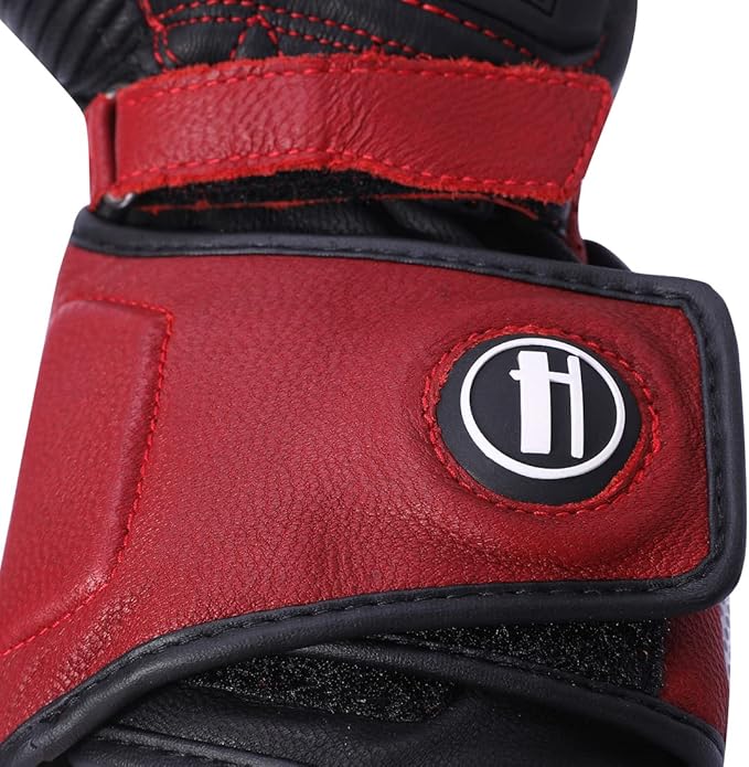 Harssidanzar Leather Motorcycle Gloves - Image 5