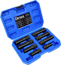 8PCS Spline Lug Nut Socket Set, CR-MO Universal Wheel Lock Removal Tool & Master Key Kit for Automotive Locking Lug Nuts, 5/6/7/12 Spline