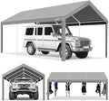 COBIZI Carport 10x20ft Heavy Duty Portable Garage, 2.0 Powder Coated Frame by COBIZI