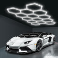BRILLIHOOD Hexagon Garage Lights, LED Honeycomb Garage Lights, 6500K Super