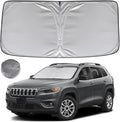 KAYZT Windshield Sun Shade for 2014-2023 Jeep Cherokee SUV Foldable Sunshade by KAYZT