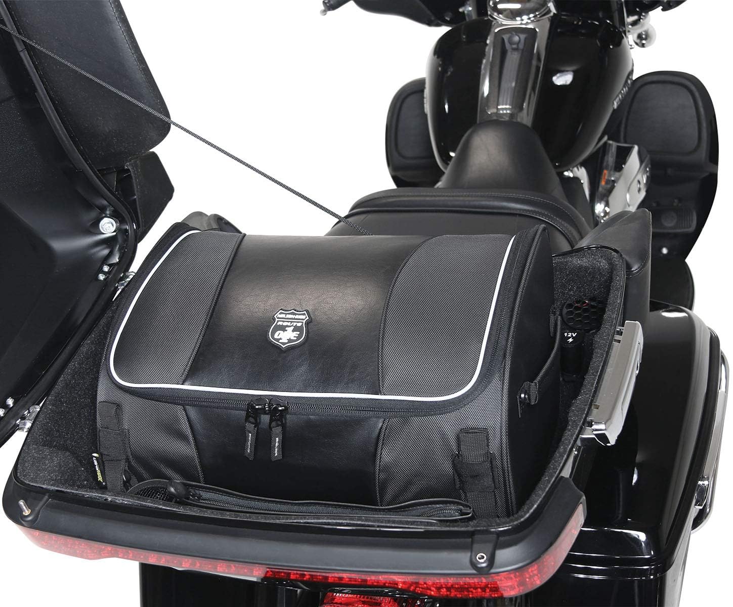 Nelson Rigg NR-250 Route 1 Traveler Lite Tour Trunk Bag, Harley Davidson Ultra, Indian Roadmaster, Honda Goldwing, Black