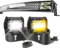 led light bar 3-row 50inch curved+ 2x4'' amber/white, main product view