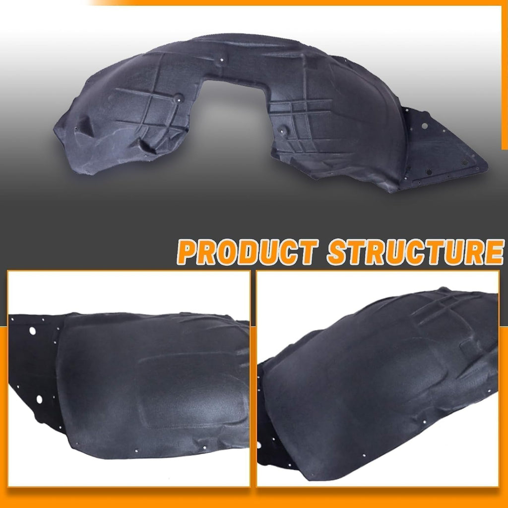 GXARTS Black Left Front Side Inner Fender Liner 23199811 Compatible with Cadillac ATS 2015 2016 2017 2018