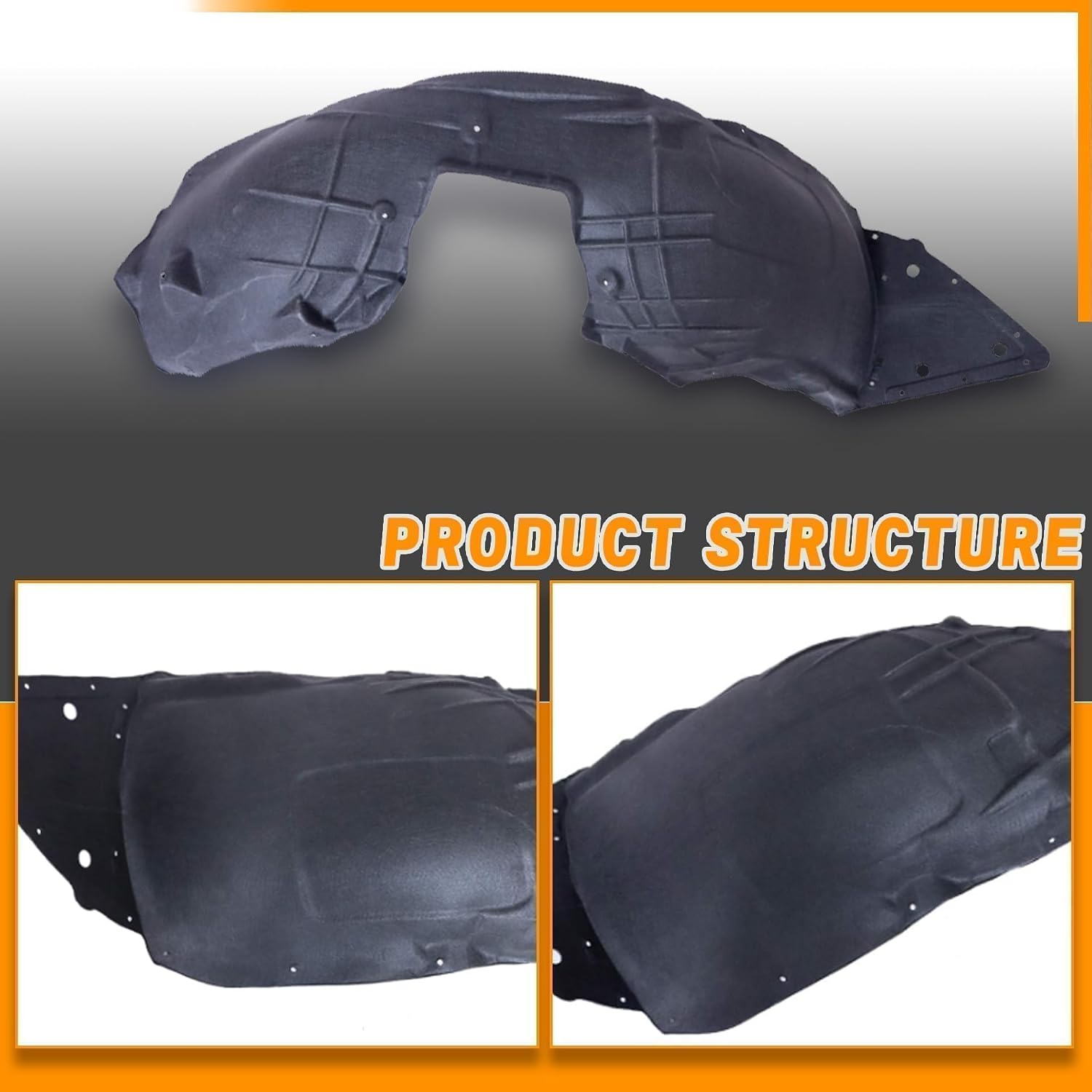 GXARTS Black Left Front Side Inner Fender Liner 23199811 Compatible with Cadillac ATS 2015 2016 2017 2018