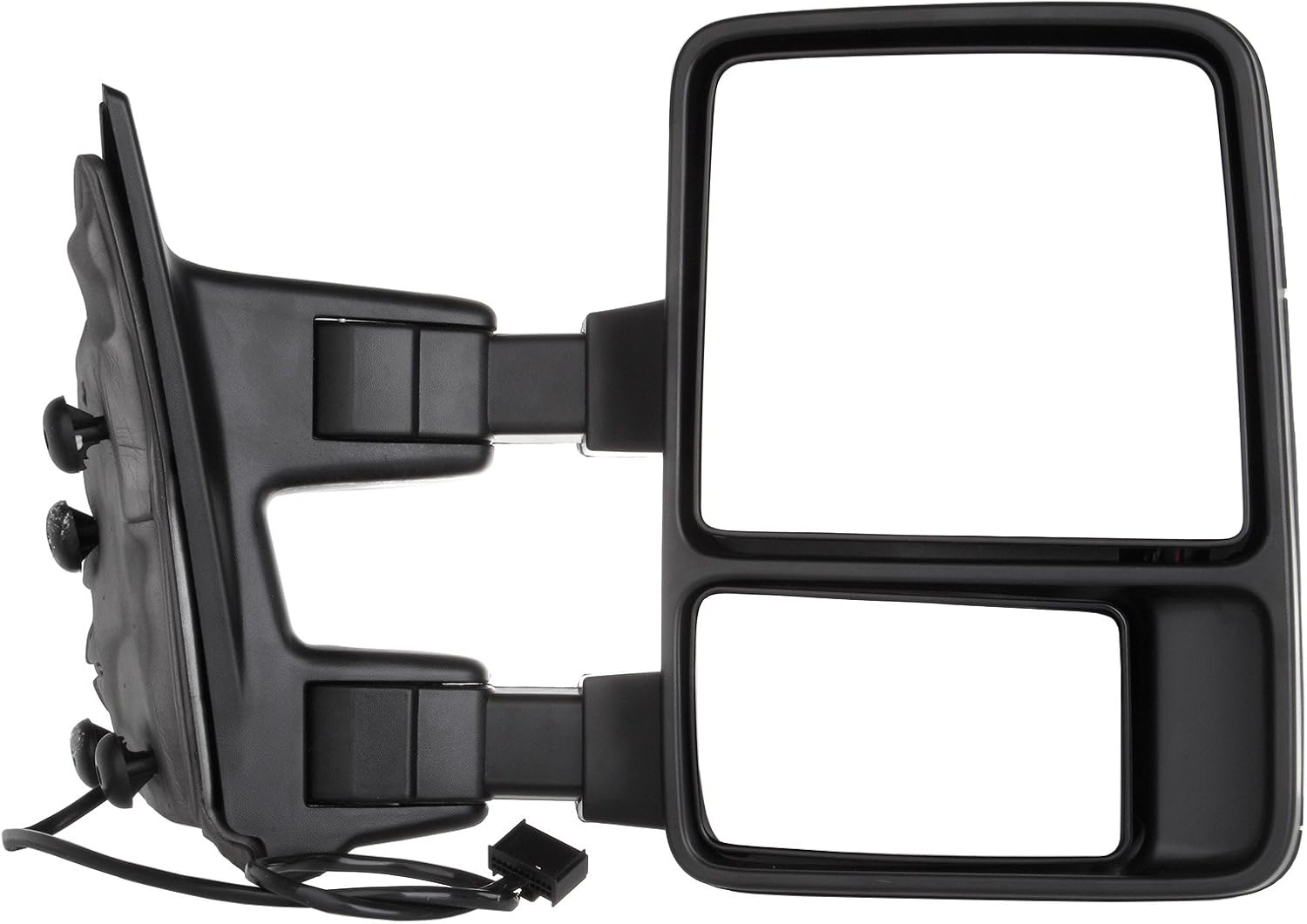 A Pair Towing Mirrors Fits 1999-2015 for Ford for F250/for F350/for F450/for F550 Super Duty, Manual Adjusted View Mirror with Turn Signal Indicator