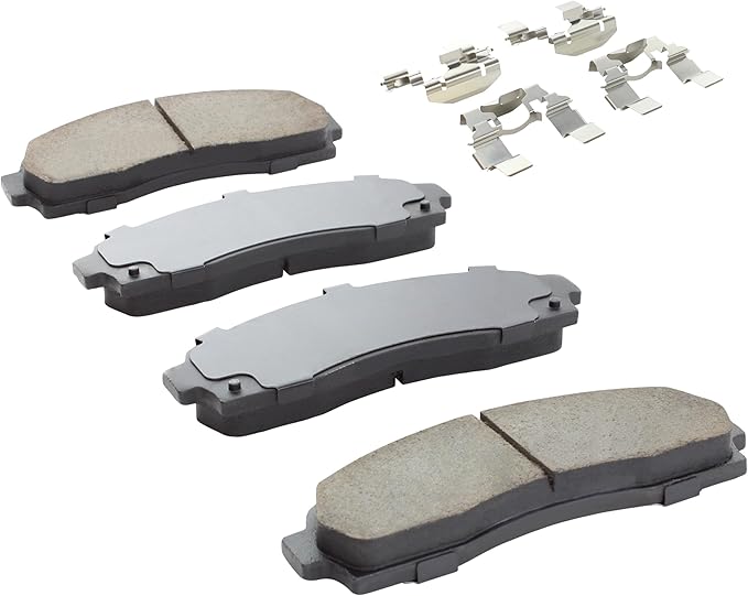 Premium Semi-Metallic Front Brake Pads Compatible - Image 2