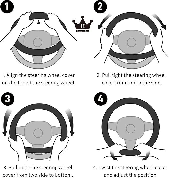 Luxury Fluffy Winter Car Steering Wheel Cover - Image 8