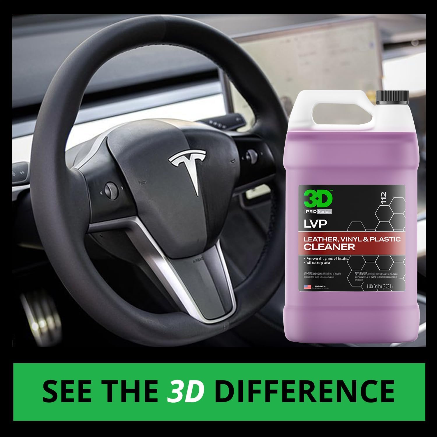 3D Bug Remover + LVP Interior Cleaner – Exterior Insect Remover & Deep Interior Surface Cleaner – 1 Gallon Each