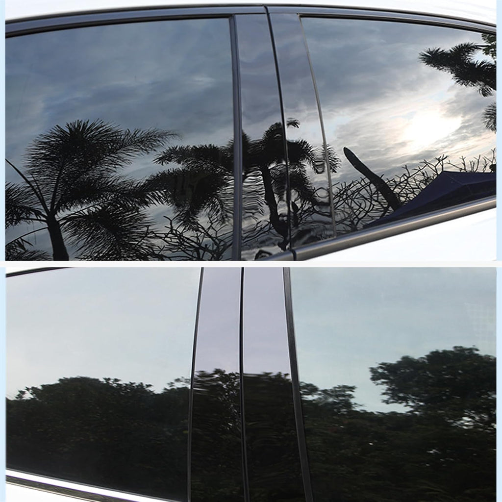 B Pillar Trim Fit for Chevrolet Impala 2020 2019 2018 2017 2016 2015 2014 Car Door Window Pillar C-Pillar Trim Anti-Scratch 6 pcs - Bright Black