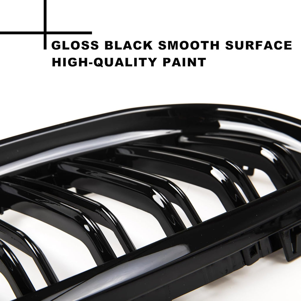 Kidney Front Bumper Grilles Grill For BMW 3-Series E90 E91 2009 2010 2011 328i 318i 320i 323i 325i 330i 335i 4D 4-Door Sedan Wagon Gloss Color