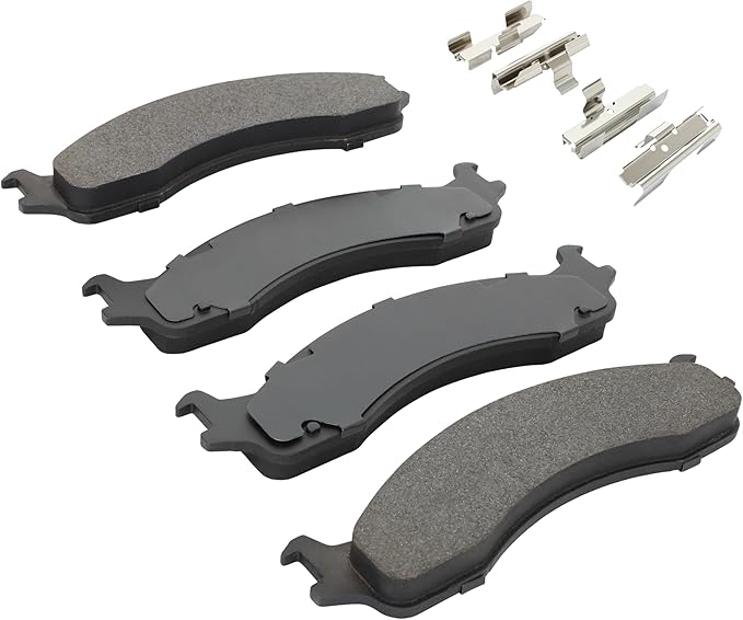 Premium Semi-Metallic Front Brake Pads Compatible - Image 2