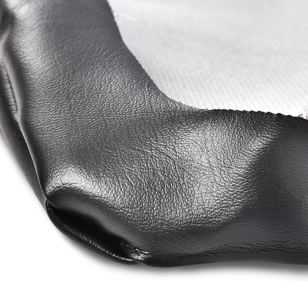 G-PLUS Leather Seat Cover, Motorcycle Seatcover Seat Protector Replacement Fit 1987-2001 Yamaha Big Bear 350 Black