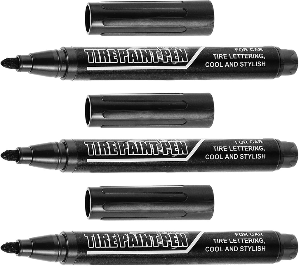 SHINEOFI 3pcs Tire Paint Pens for Car Tires Lightweight and Portable with Water-based Sturdy Paint