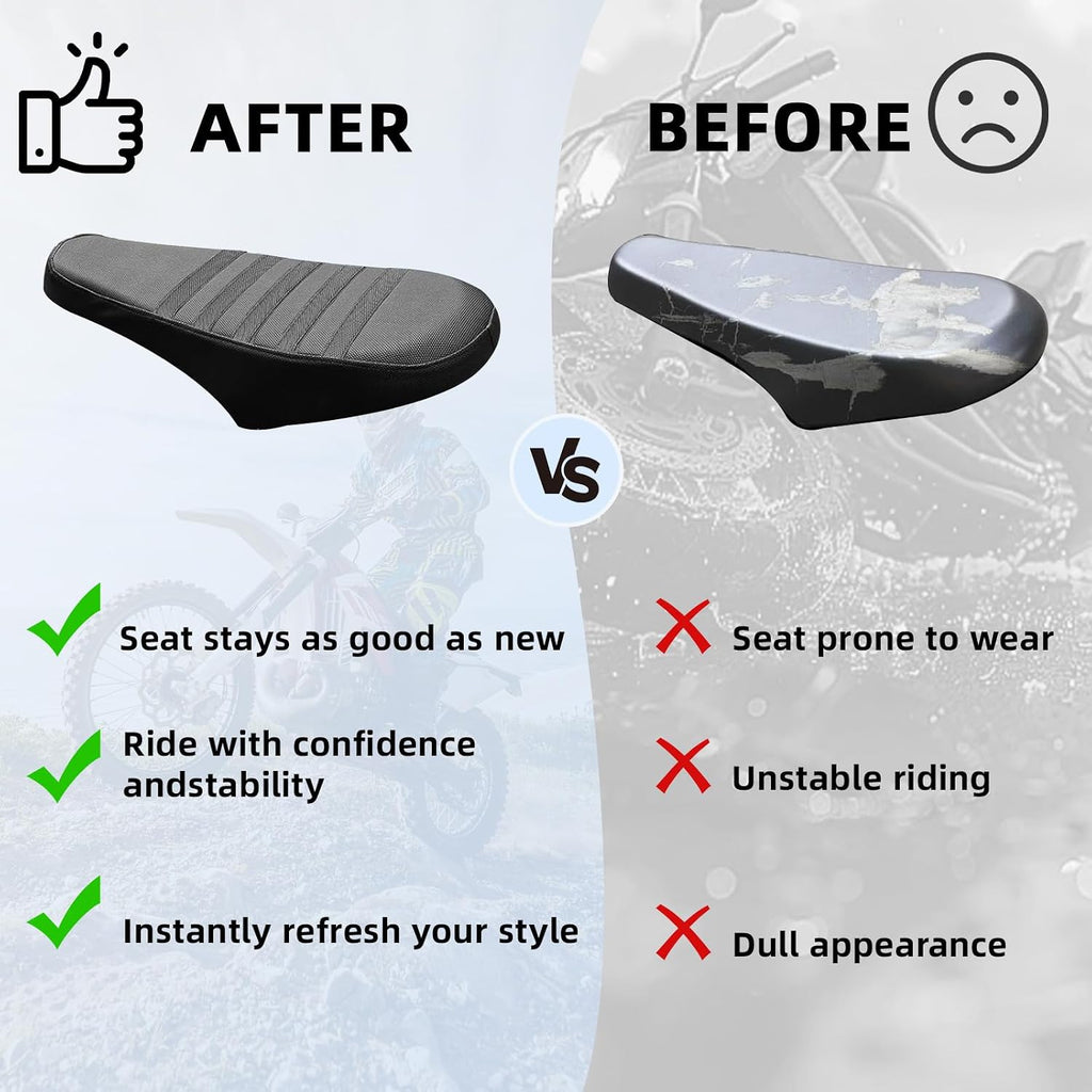 Non-Slip Seat Cover for Ridstar Q20/Q20 Pro Lite EBike E-Bike, Waterproof PVC Leather, Stretchy Fit, Easy Install, Electric Bike Soft Seat Cover Black