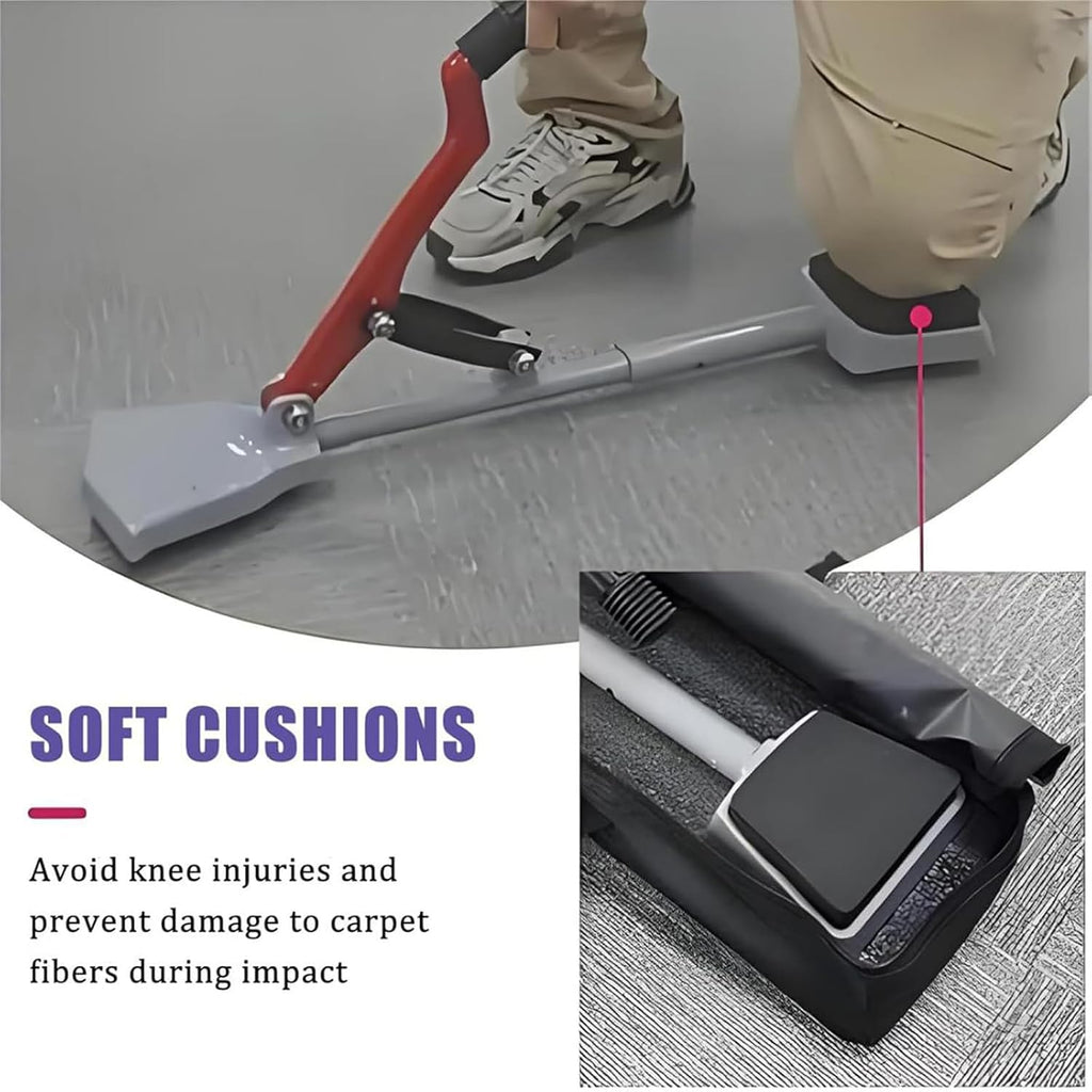 Kneeless Carpet Stretcher,Carpet Stretching Equipment,Heavy-Duty Carpet Fitting Tool with Non-Slip Handle & Adjustable Grippers, for DIY & Flooring Projects